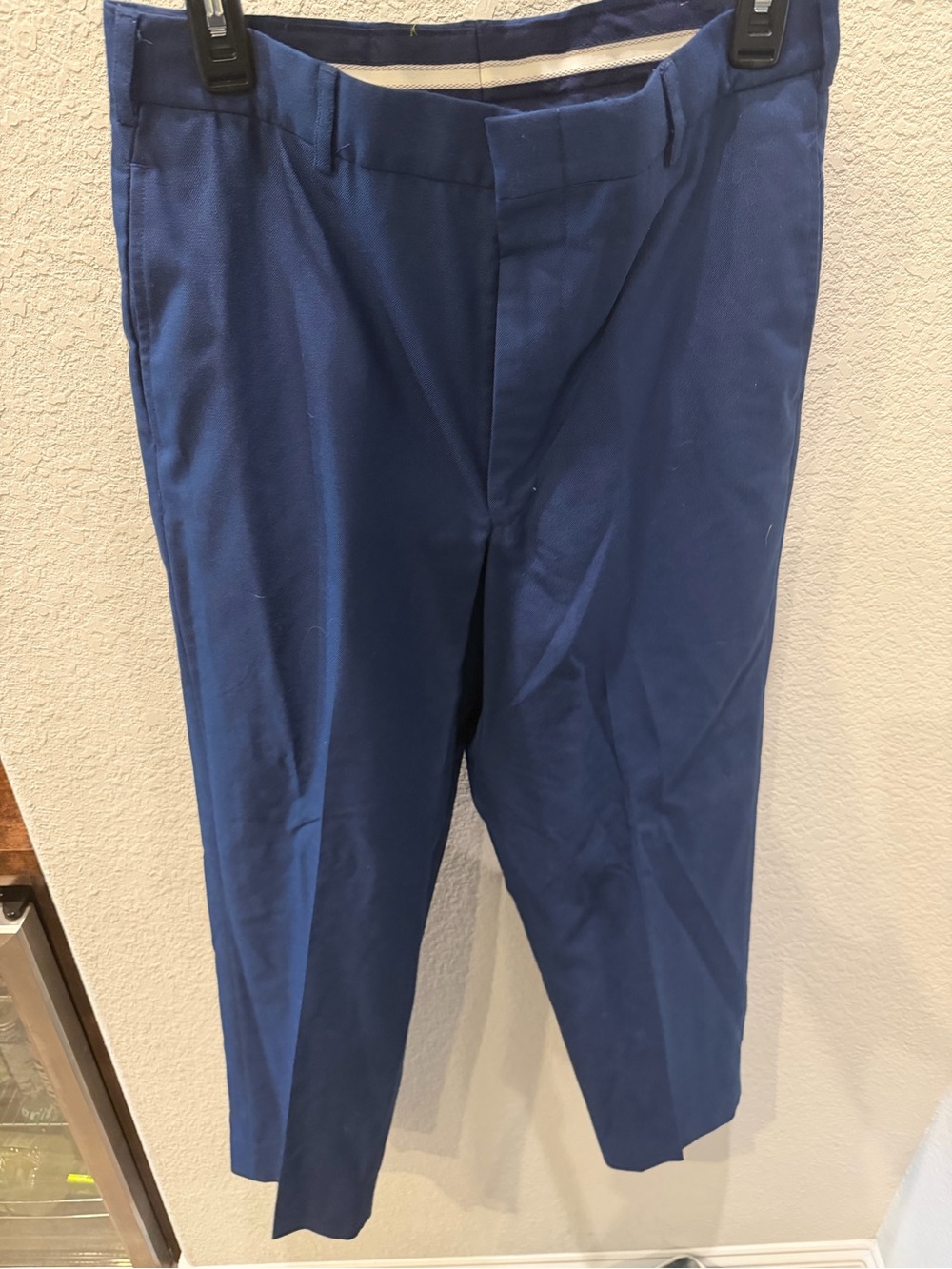 Defense Logistics Agency Men's Slim Fit Royal Blue Dress Pants 32R